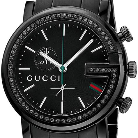 green diamond gucci watch|black Gucci watch with diamonds.